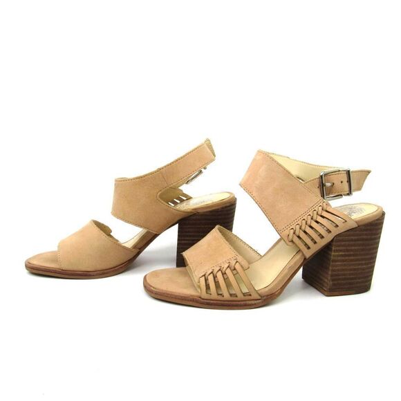 Vince Camuto Women’s Karmelo Leather High Heels in Tan Sz 5 - Picture 2 of 6